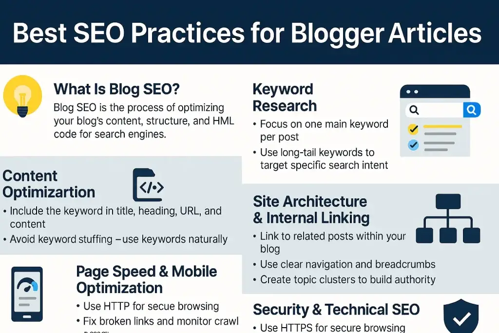 Best SEO Practices for Blogger Articles description" content="Discover the best SEO practices for Blogger articles to increase visibility in search results without violating Google or AdSense policies.